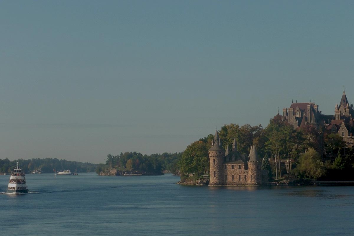 Boldt Castle with ferry  - photo links to itinerary