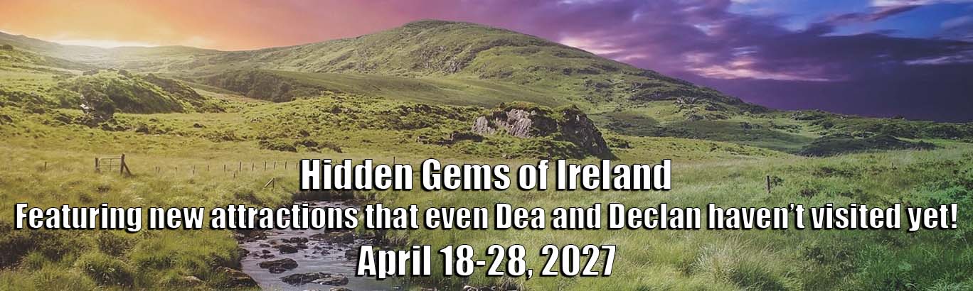 An ad for the Hidden Gems of Ireland Tour